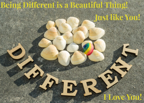 LGBTQ Greeting Card - Being Different is a Beautiful Thing - Just like You