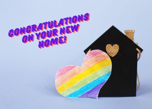 LGBTQ Greeting Card-Congratulations on your new home!