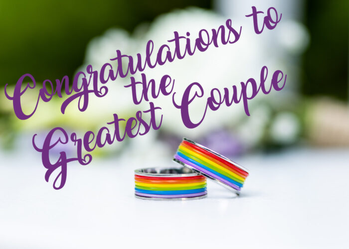 Congratulations to the Greatest Couple