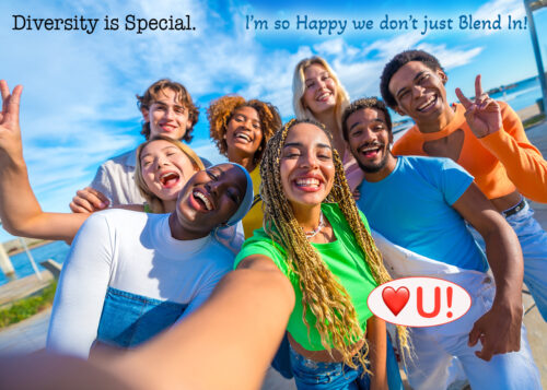 LGBTQ Greeting Card - Diversity is special