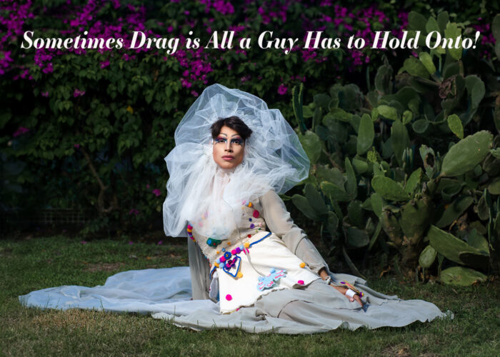 LGBTQ Greeting Card - Sometimes Drag is All a Guy Has to Hold Onto!