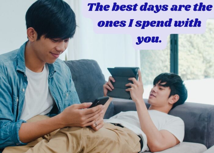 LGBTQ Greeting Card-The best days are the ones I spend with you.