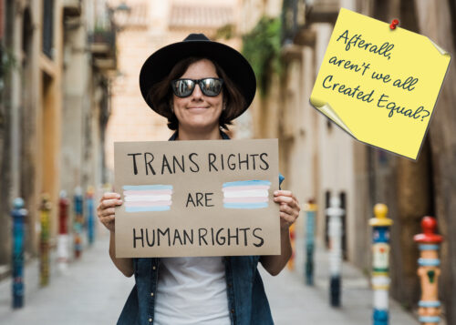 LGBTQ Greeting Card - Trans Rights are Human Rights