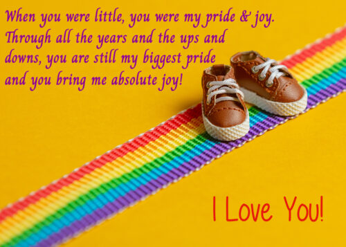 LGBTQ Greeting Card - When you were little